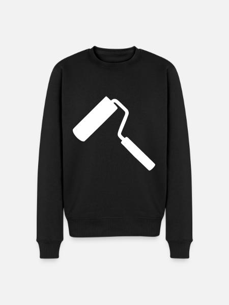 Painter roll - Men's Premium Organic Jumper - black