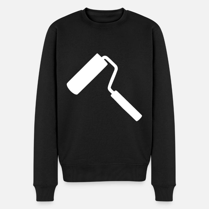 Painter roll - Men's Premium Organic Jumper - black