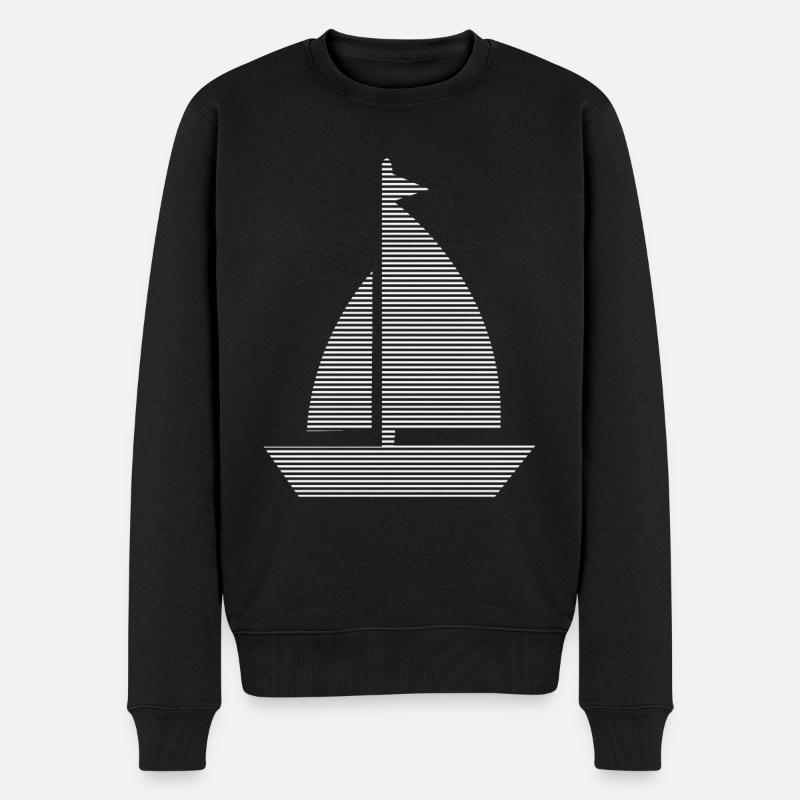 Voile - Pull Premium bio Homme - noir