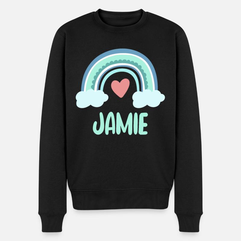 Jamie Nom Rainbow Baby - Pull Premium bio Homme - noir