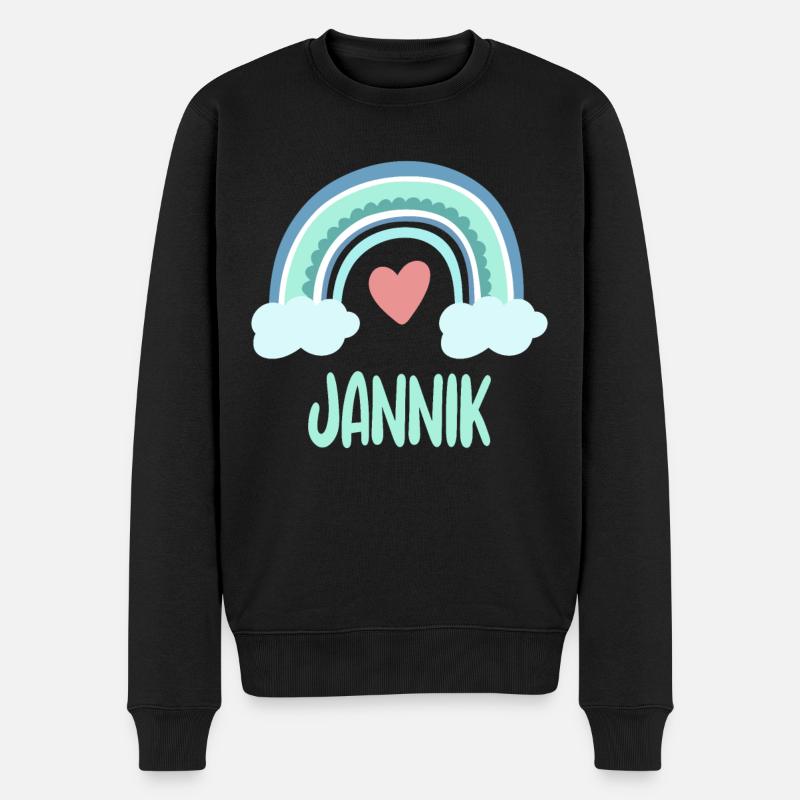 Jannik Nom Rainbow Baby - Pull Premium bio Homme - noir