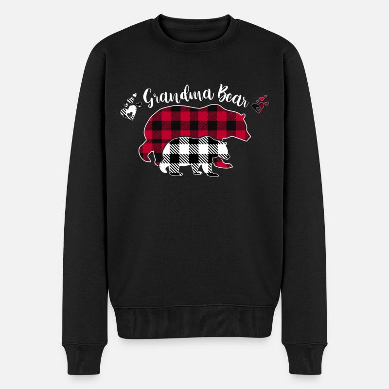 Grand-mère Ours - Pull Premium bio Homme - noir