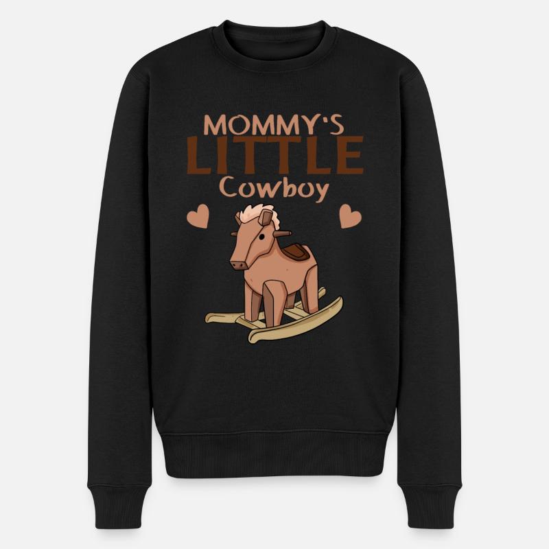 Bébé Equitation Descendance Famille - Pull Premium bio Homme - noir