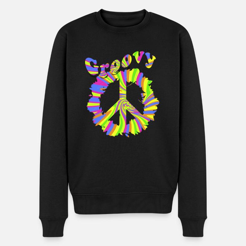 Hippie - Pull Premium bio Homme - noir