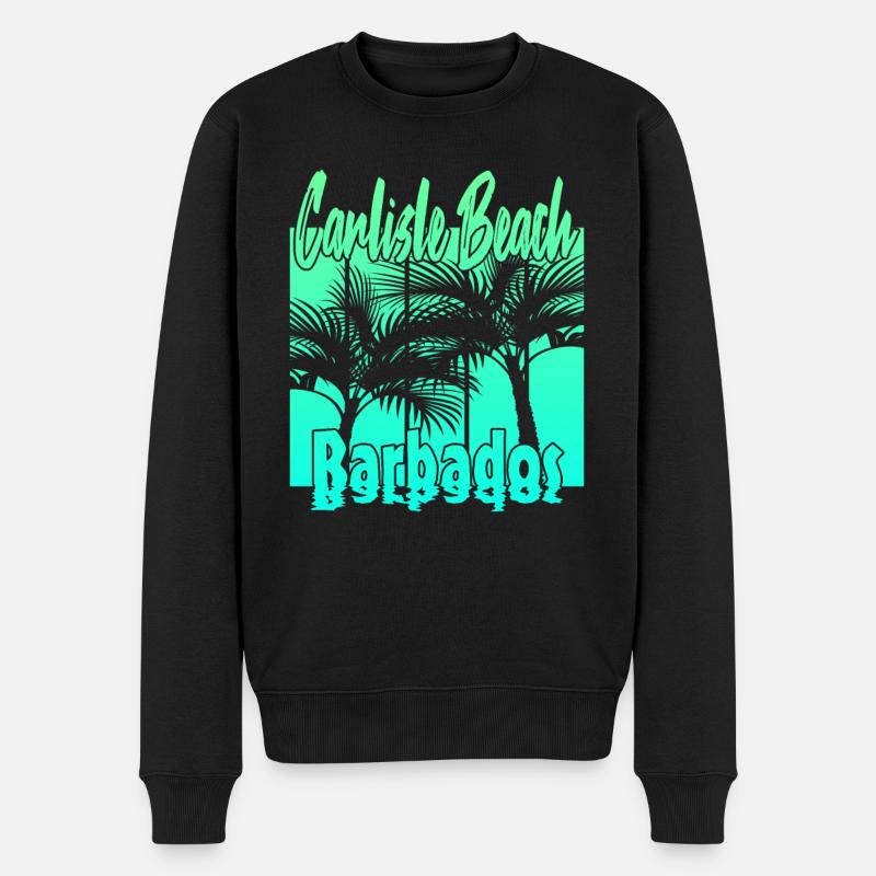 Plage de Carlisle - Pull Premium bio Homme - noir