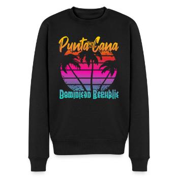 Punta Cana République dominicaine - Pull Premium bio Homme - noir - Devant - Nico (187cm)
