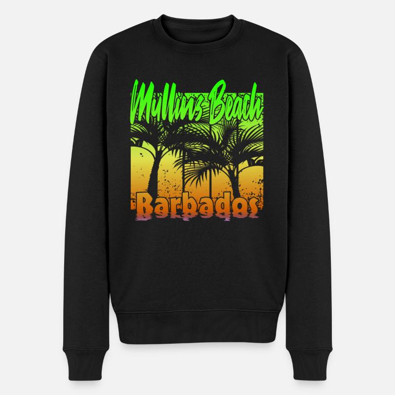 Mullins Beach Barbade - Pull Premium bio Homme - noir