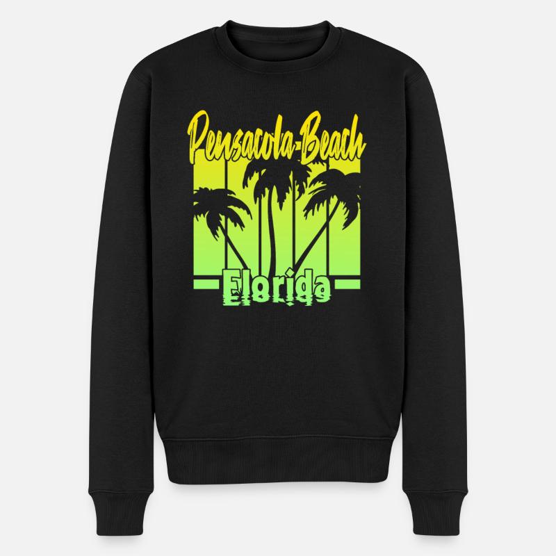 Pensacola Florida - Männer Premium Bio Pullover - Schwarz