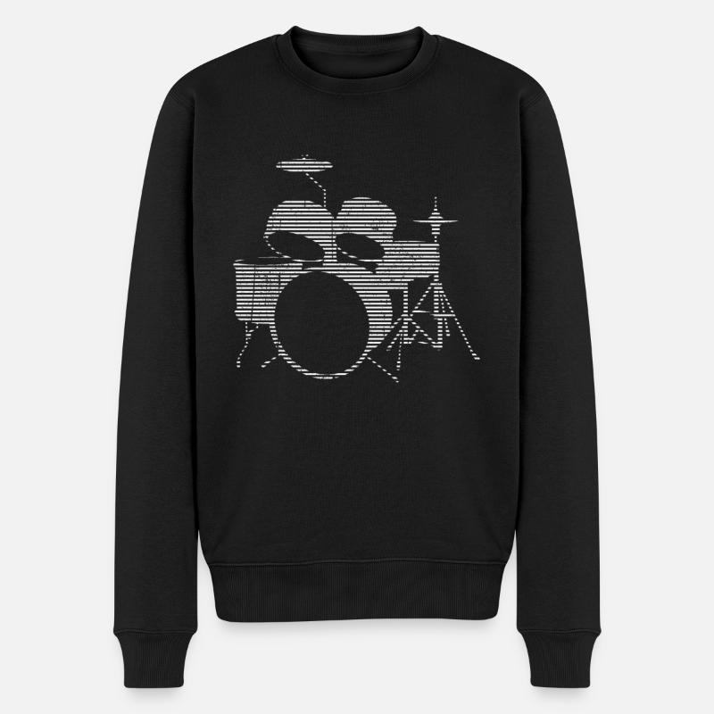 Percussion - Pull Premium bio Homme - noir