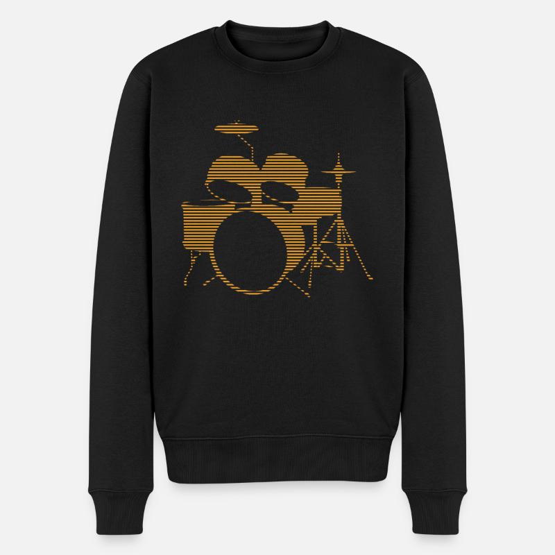 Percussion - Pull Premium bio Homme - noir