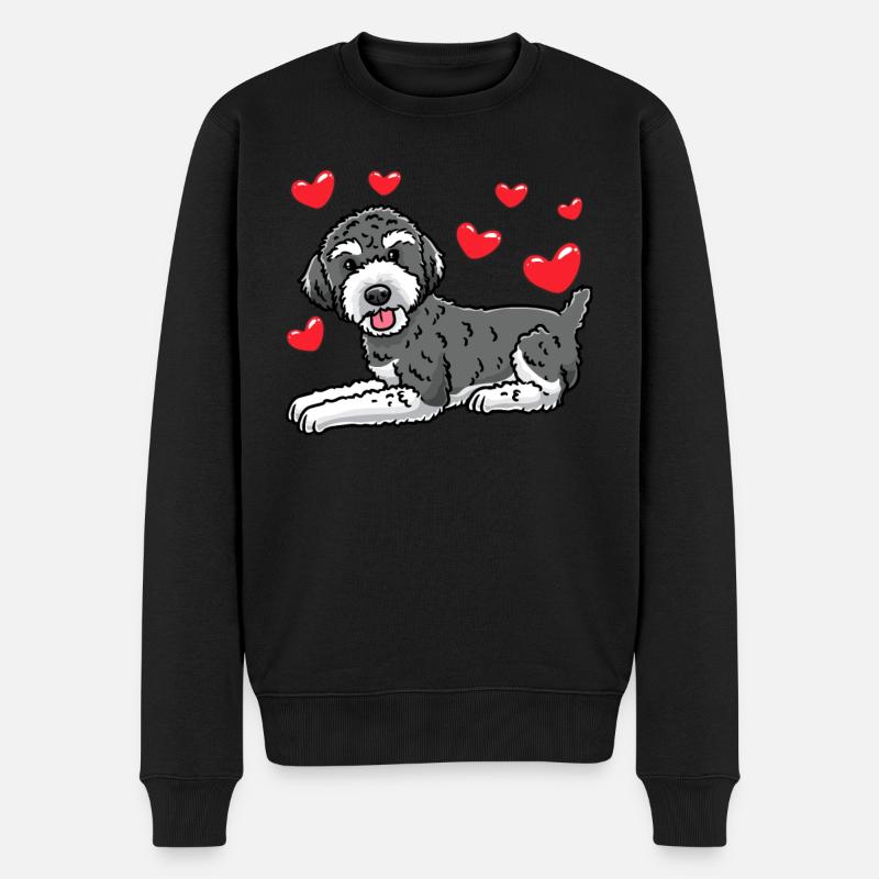 Schnoodle Chien - Pull Premium bio Homme - noir