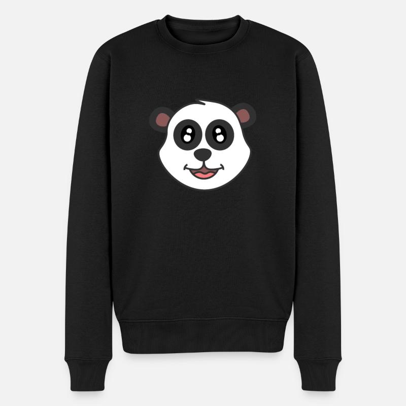 Panda Kawaii - Pull Premium bio Homme - noir