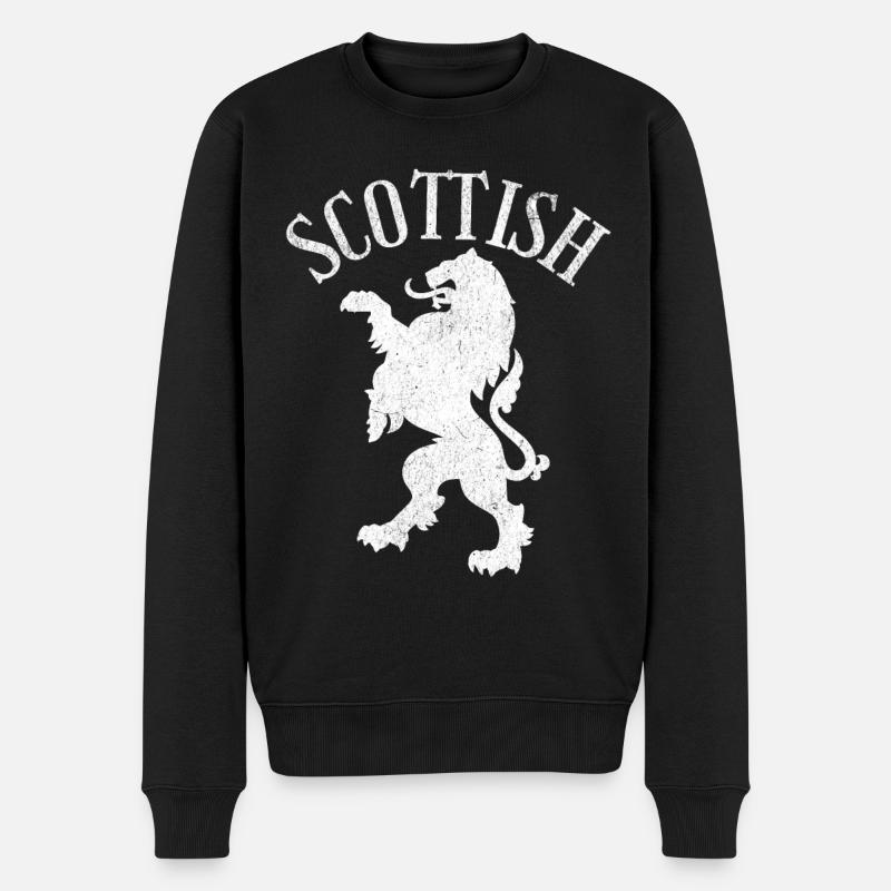 Écosse Lion écossais - Pull Premium bio Homme - noir