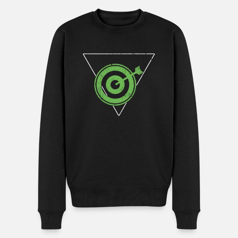 Darts - Männer Premium Bio Pullover - Schwarz