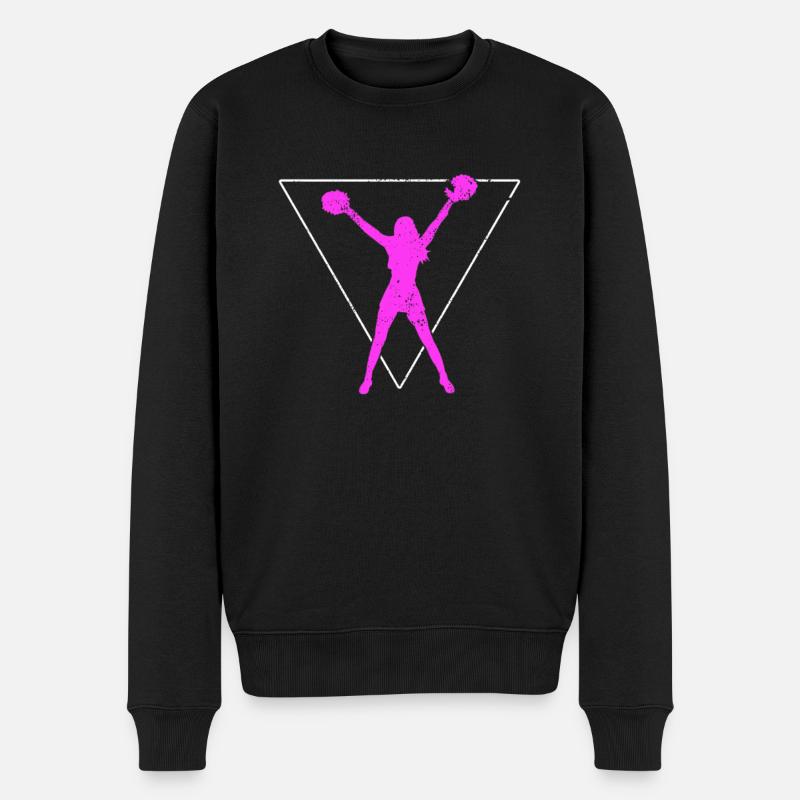cheerleading - Pull Premium bio Homme - noir
