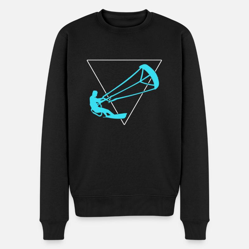 Kite surf - Pull Premium bio Homme - noir
