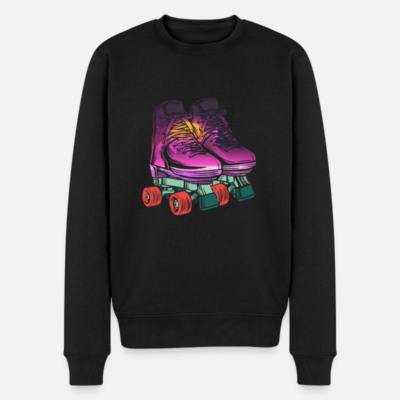 Rollerskates Inline-Skater Inline Rollschuhlaufen - Männer Premium Bio Pullover - Schwarz