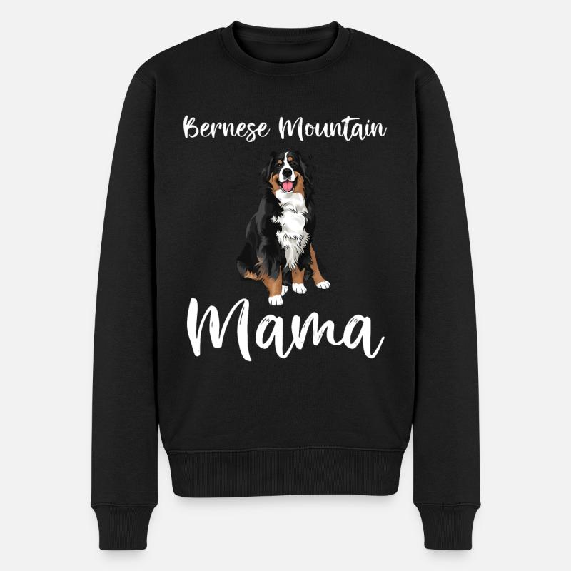 Bouvier Bernois Maman Drôle de chien Maman Bernois - Pull Premium bio Homme - noir