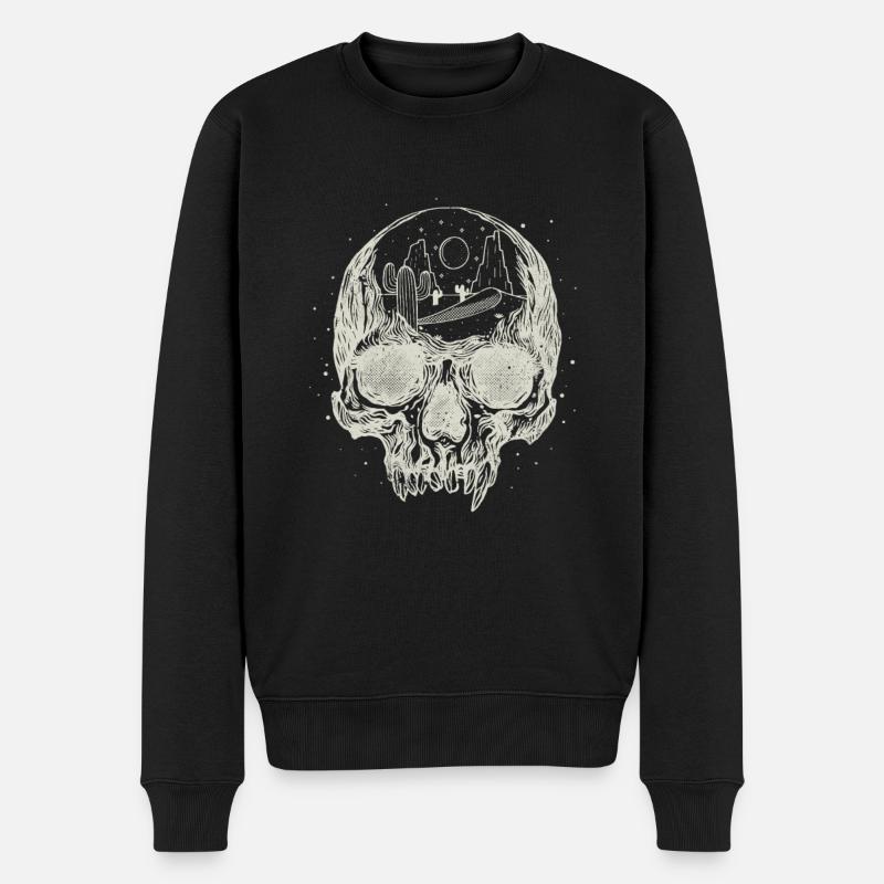 Fantasy Space Desert Skull Cosmic Esotericism - Pull Premium bio Homme - noir