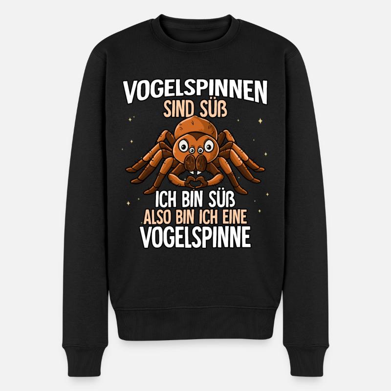 Vogelspinnen Sind Süß Vogelspinne - Männer Premium Bio Pullover - Schwarz