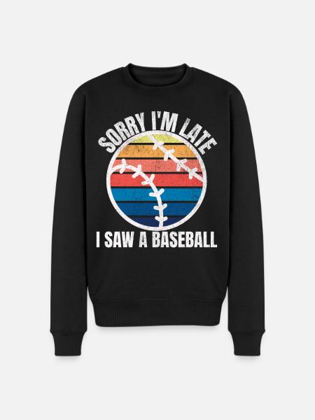 Baseball Funny - Men's Premium Organic Jumper - black