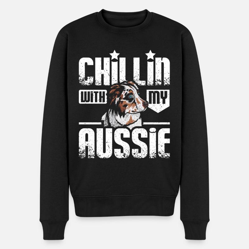 Chillin avec mon australien - Pull Premium bio Homme - noir