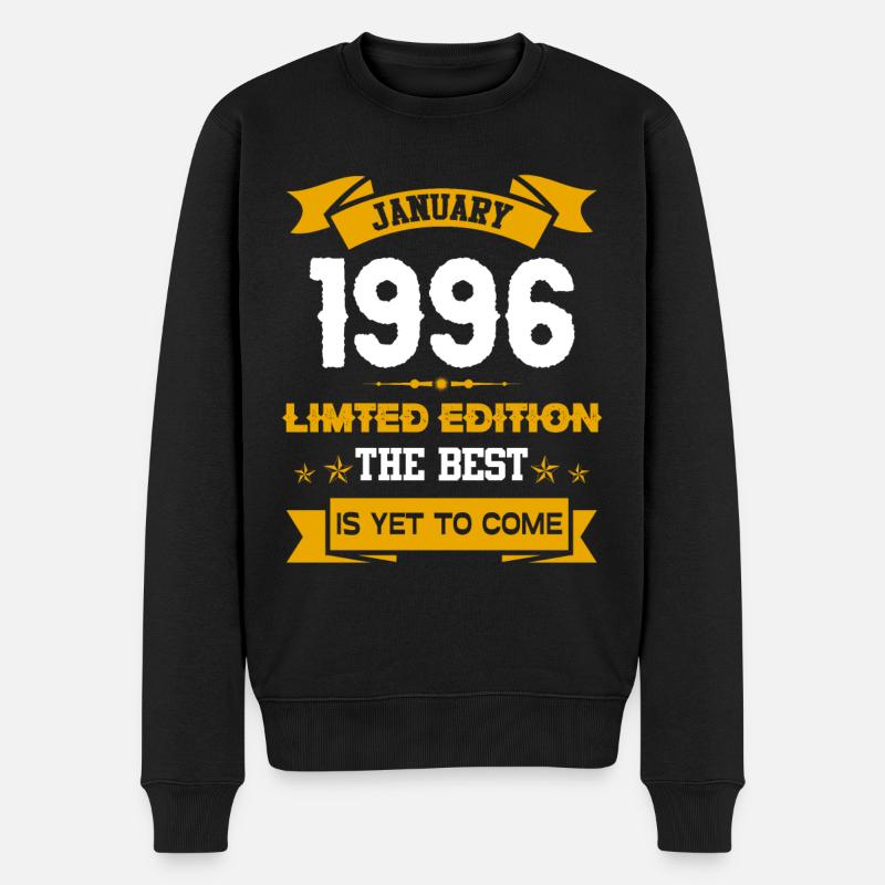 Janvier 1996 Cadeau d’anniversaire - Pull Premium bio Homme - noir