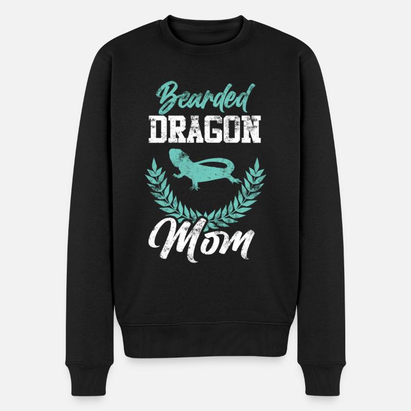Reptiles dragons barbus - Pull Premium bio Homme - noir
