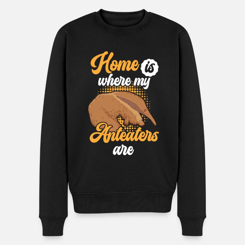 Le fourmilier est ma maison Ours mangeur de fourmis - Pull Premium bio Homme - noir