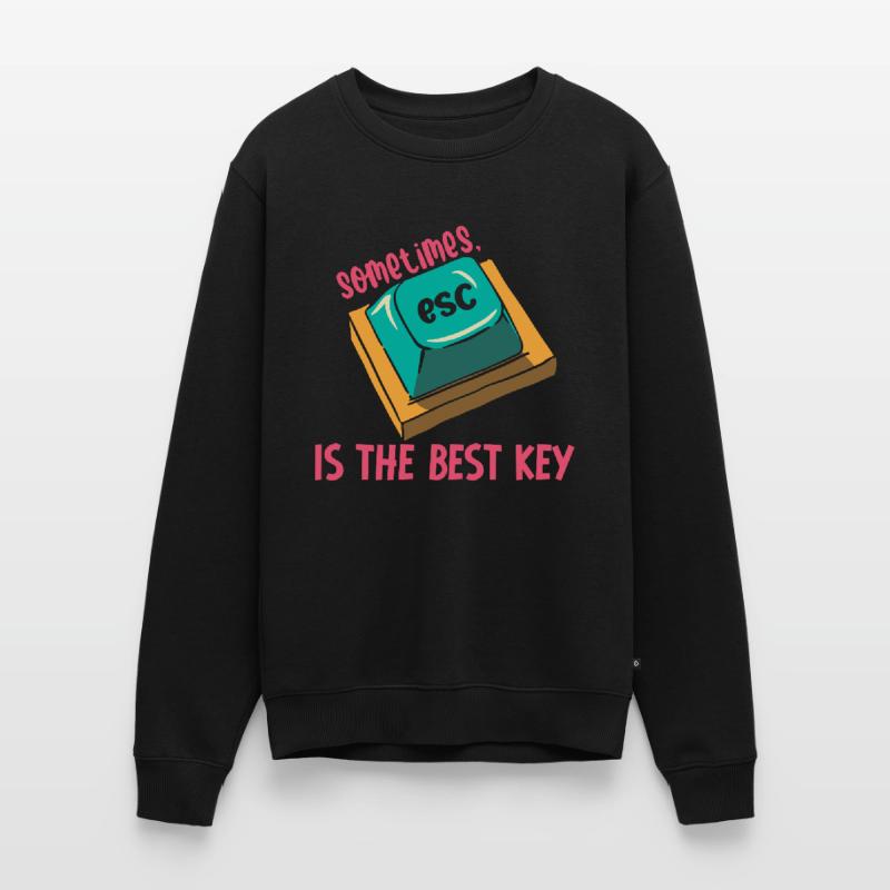 Software Engineer Computer Key Programming Men's Premium Organic Jumper