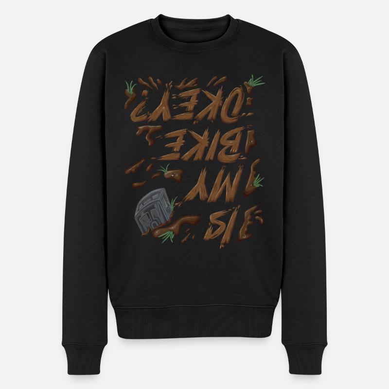 Unbenanntes Projekt 43 - Männer Premium Bio Pullover - Schwarz