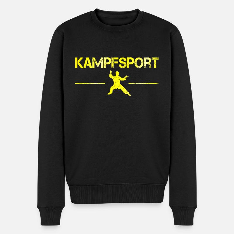 Kampfsport - Männer Premium Bio Pullover - Schwarz