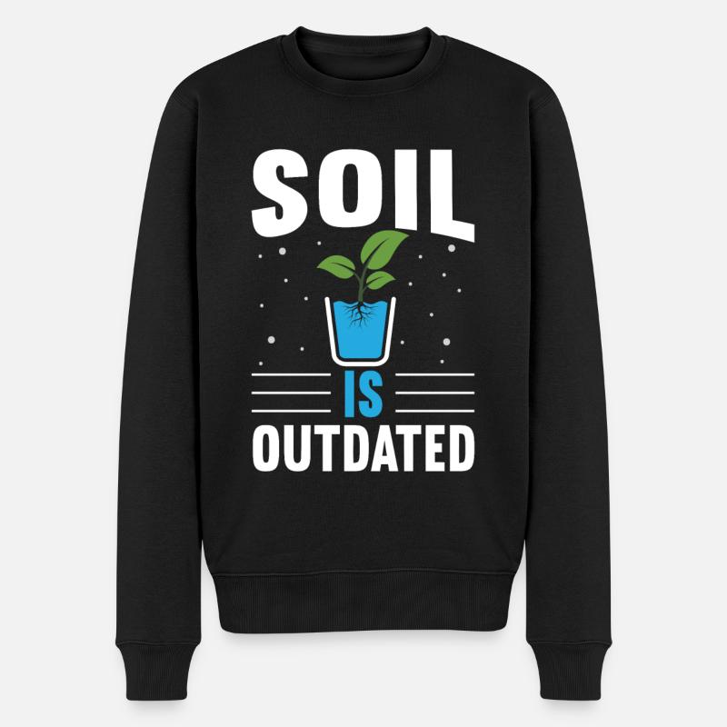 Hydroponik Indoor-Gartenbau - Männer Premium Bio Pullover - Schwarz