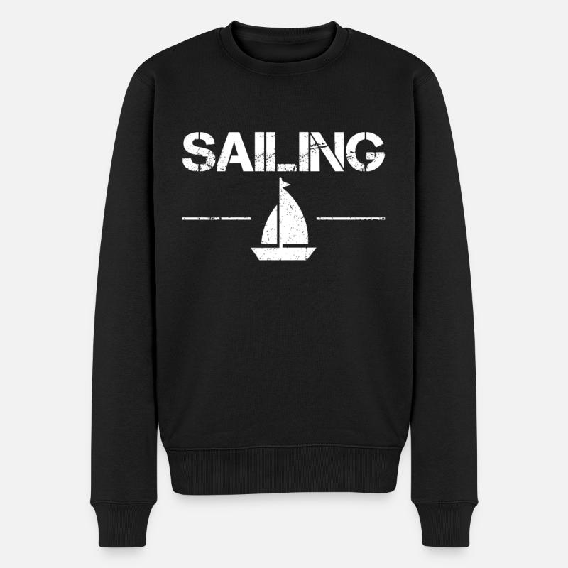 Voile - Pull Premium bio Homme - noir