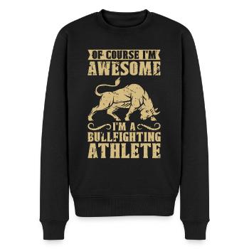 La tauromachie bien sûr, je suis génial aime la corrida - Pull Premium bio Homme - noir - Devant - Nico (187cm)