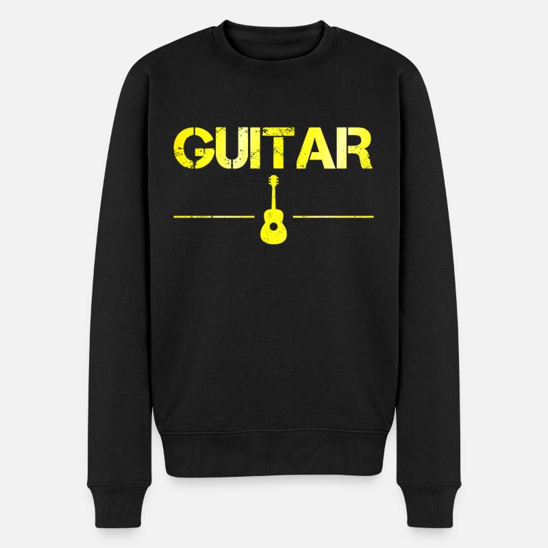 Guitare - Pull Premium bio Homme - noir