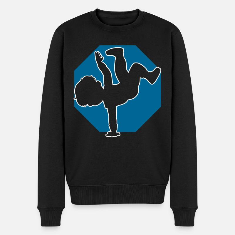 Breakdancer Boy Breakdancing - Men's Premium Organic Jumper - black