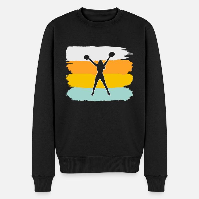 Cheerleading Rétro - Pull Premium bio Homme - noir