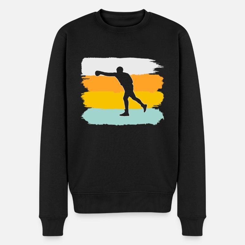 Boxe Rétro - Pull Premium bio Homme - noir