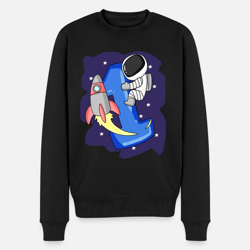 1 an Jeune astronaute - Pull Premium bio Homme - noir