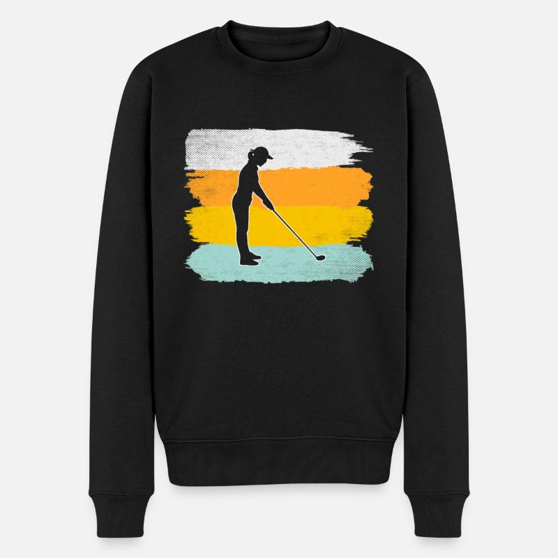 Golf Rétro - Pull Premium bio Homme - noir