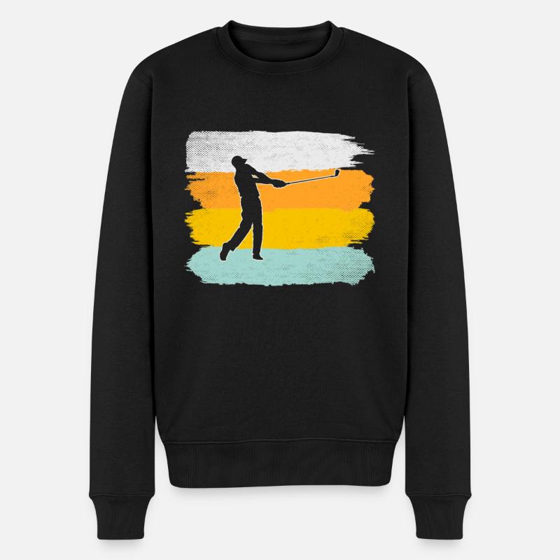 Golf Rétro - Pull Premium bio Homme - noir