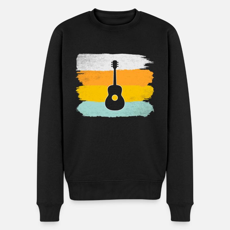 Guitare Rétro - Pull Premium bio Homme - noir