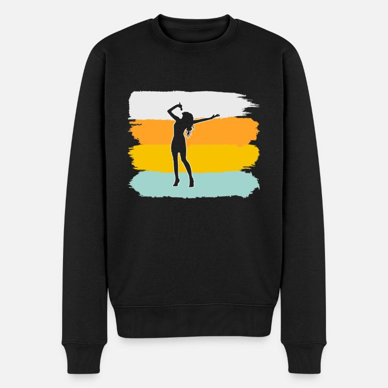 Chanter rétro - Pull Premium bio Homme - noir