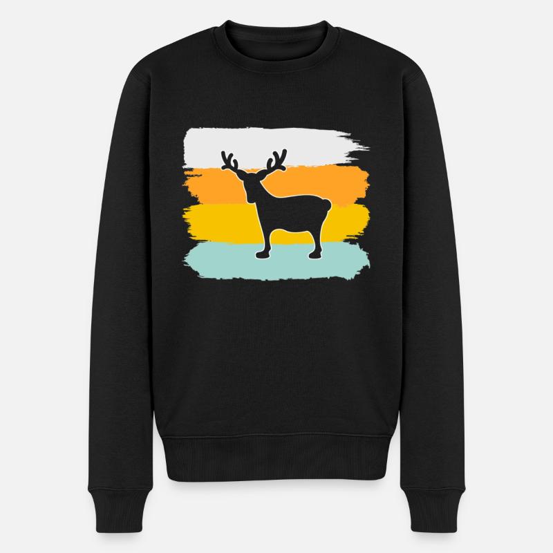 Moose Retro - Pull Premium bio Homme - noir