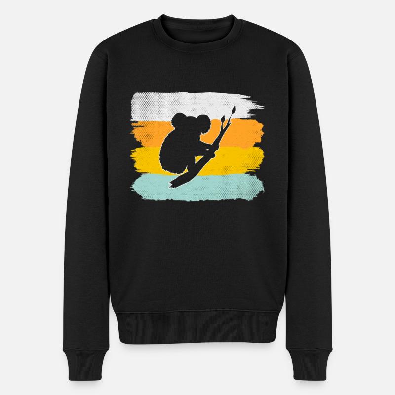Koala Rétro - Pull Premium bio Homme - noir