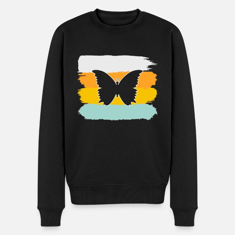 Papillon Rétro - Pull Premium bio Homme - noir