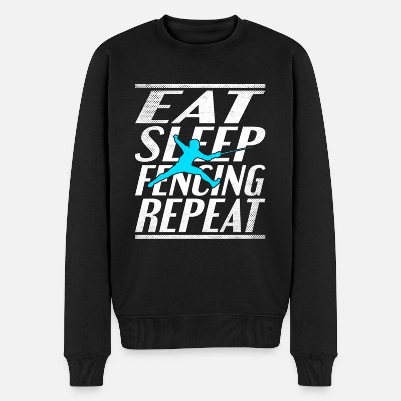 Nourriture Sommeil Clôture - Pull Premium bio Homme - noir
