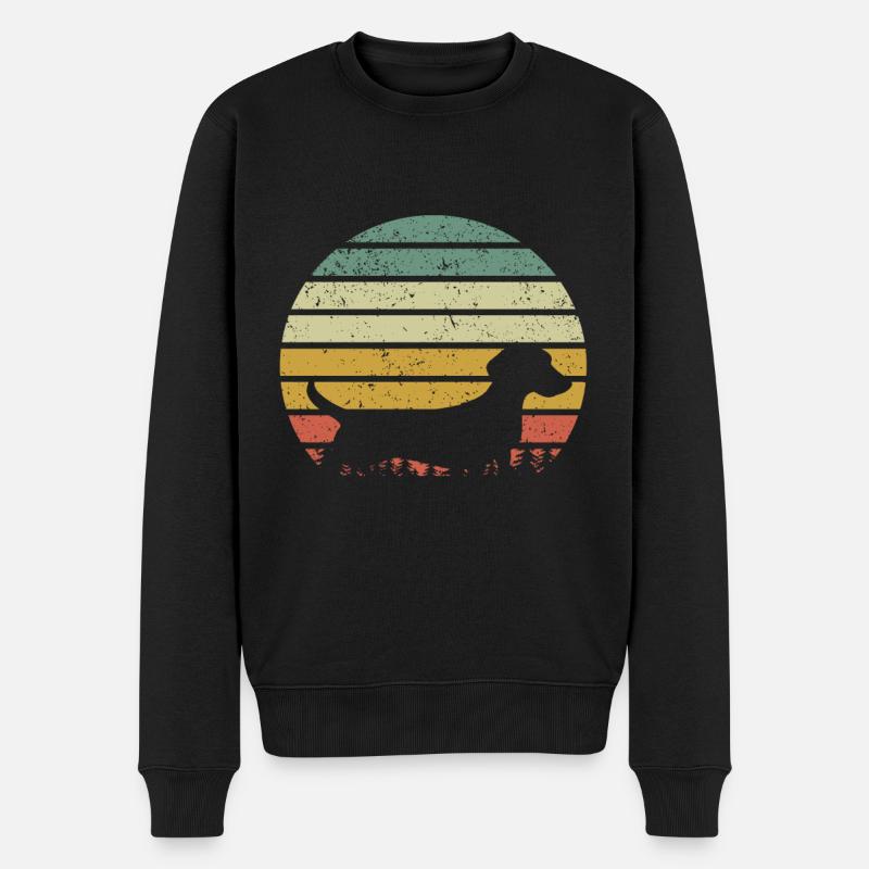 Dachshund Geschenk Dixie Wiener Doxie Dackel - Männer Premium Bio Pullover - Schwarz