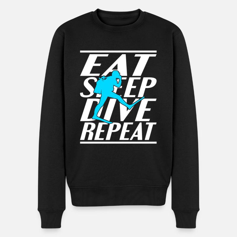 Alimentation Sommeil Plongée - Pull Premium bio Homme - noir